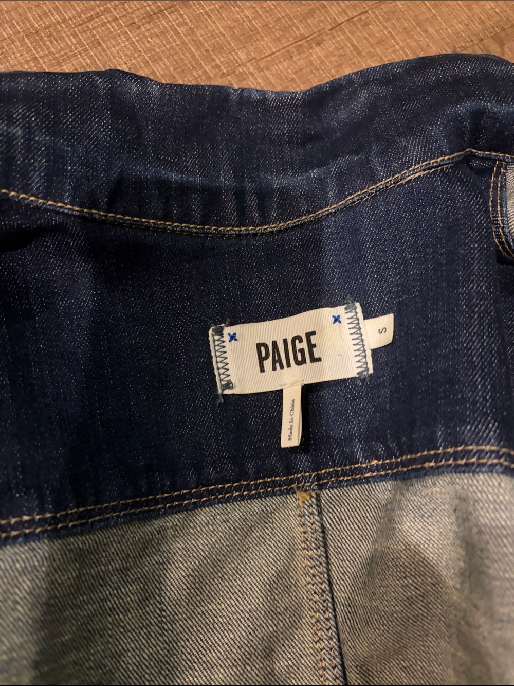 PAIGE Dark Blue Denim Jacket